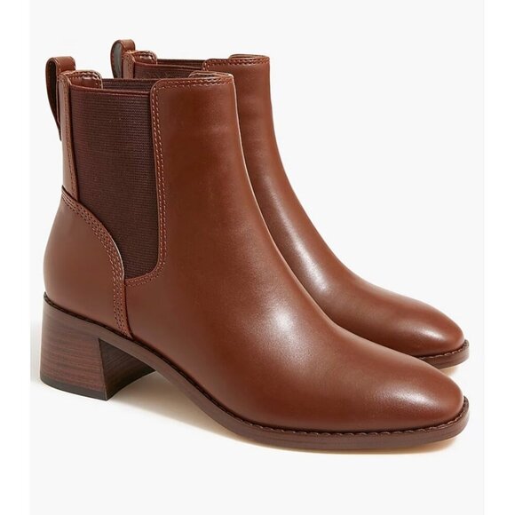J. Crew Factory Shoes - J.Crew Womens $188 Chelsea Boots Roasted Cocoa Size 8.5 CA774 #207